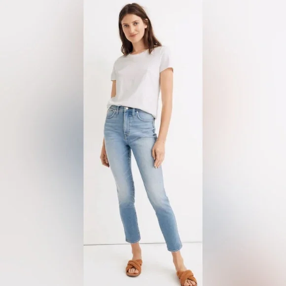 Madewell 10” High-Rise Skinny Crop Jeans Size 28 - Picture 1 of 3